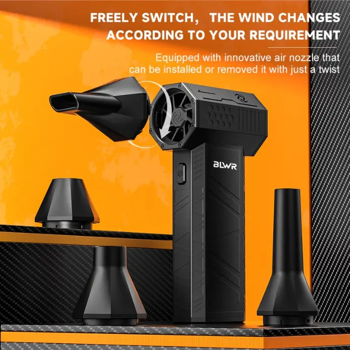 BLWR portable air duster with exchangable tips.