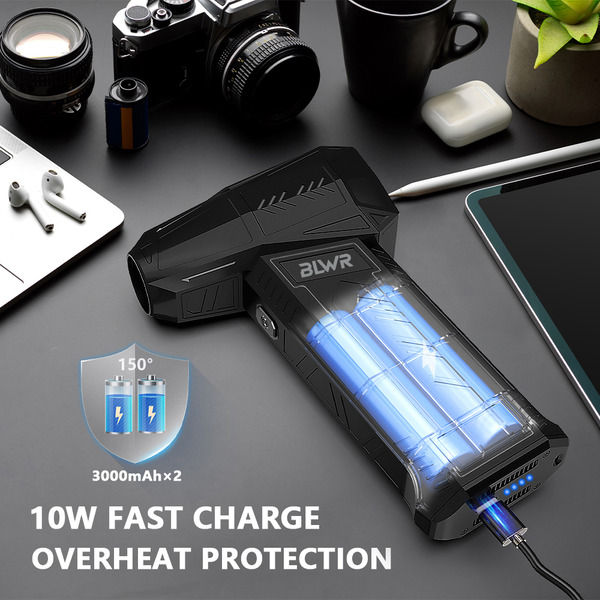 BLWR 302 Portable Turbo Air Fan Jetfan Blower -Handheld Cleaner & Hairdryer
