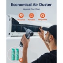 Wolfbox Portable Turbo Compressed Air Jetfan Handheld Cleaner & Hairdryer