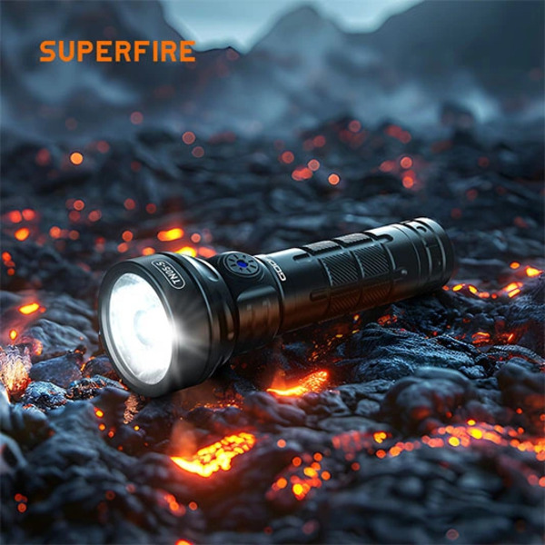 GODFIRE TN05-S Compact High-End Flashlight - Magnetic Tail, 5 Light Modes