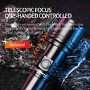 SUPERFIRE Y20 Zoomable LED Flashlight - 1200 Lumens Long-Range Torch