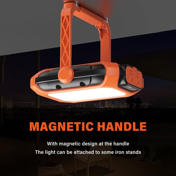 SUPERFIRE GM05 Workshop Lamp - 500 Lumens, Solar & USB-C Rechargeable