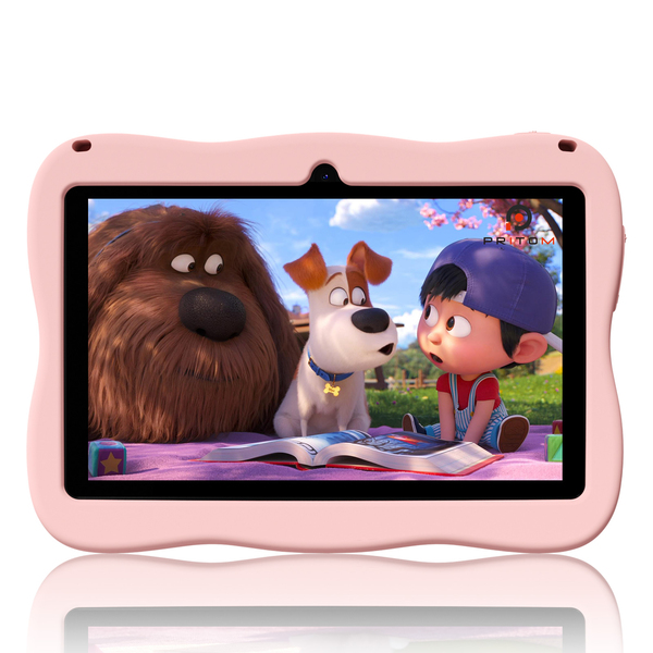 Pritom K7 Pro Astronaut Kids Tablet - 7" HD Android 13, 4GB RAM, 32GB ROM - Pink