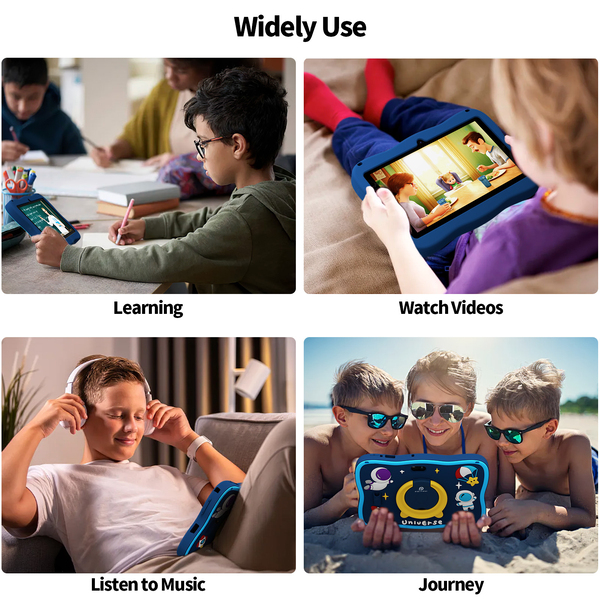 Pritom K7 Pro Astronaut Kids Tablet - 7" HD Android 13, 4GB RAM, 32GB ROM - Blue