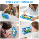PRITOM K7 Pro Kids Tablet - 7" 4GB RAM, 32GB ROM, Case with Side Handles - Blue
