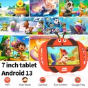 PRITOM Kids Smart Tablet 7 WiFi | 2GB RAM, 32GB Storage, Parental Controls - Orange