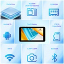 Pritom M7A 7" Smart Tablet - 3GB+9GB RAM, 32GB ROM, Wi-Fi6, Quad-Core CPU
