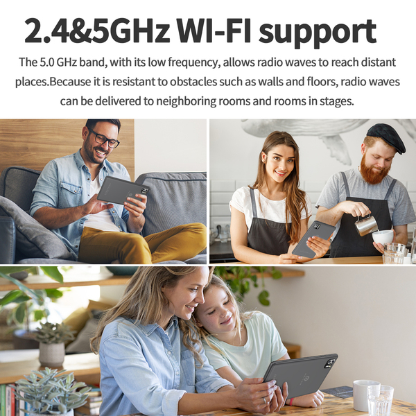 Pritom Tab 8 Pro 8GB RAM 64GB ROM Tablet 8" IPS Display - Grey