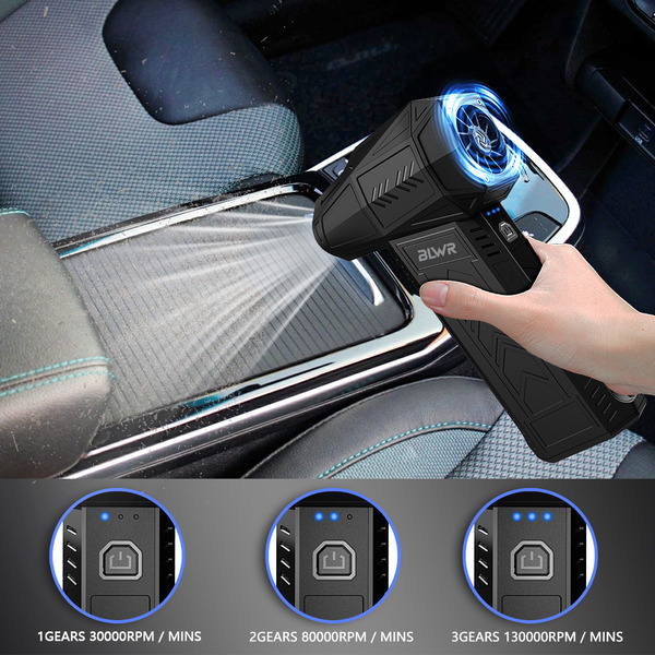 BLWR 302 Portable Turbo Air Fan Jetfan Blower -Handheld Cleaner & Hairdryer