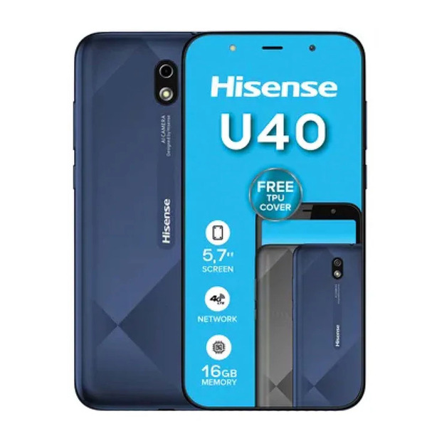 Hisense U40 5.7" 4G LTE Smartphone 16GB Dual SIM Navy Blue