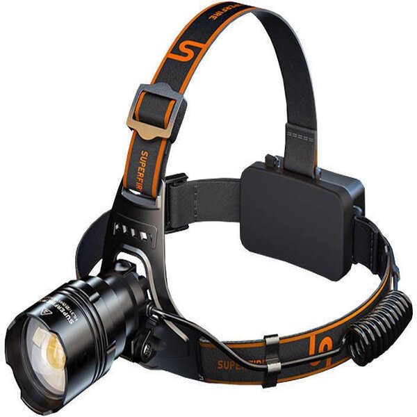 Superfire HL31 Headlamp Flashlight - 2200 Lumens, 330m Beam Range, USB-C